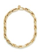 Lauren Rubinski - Diamond & 14kt Gold Chain-link Necklace - Womens - Yellow Gold