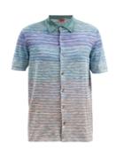 Matchesfashion.com Missoni - Gradient-stripe Cotton-jersey Shirt - Mens - Multi
