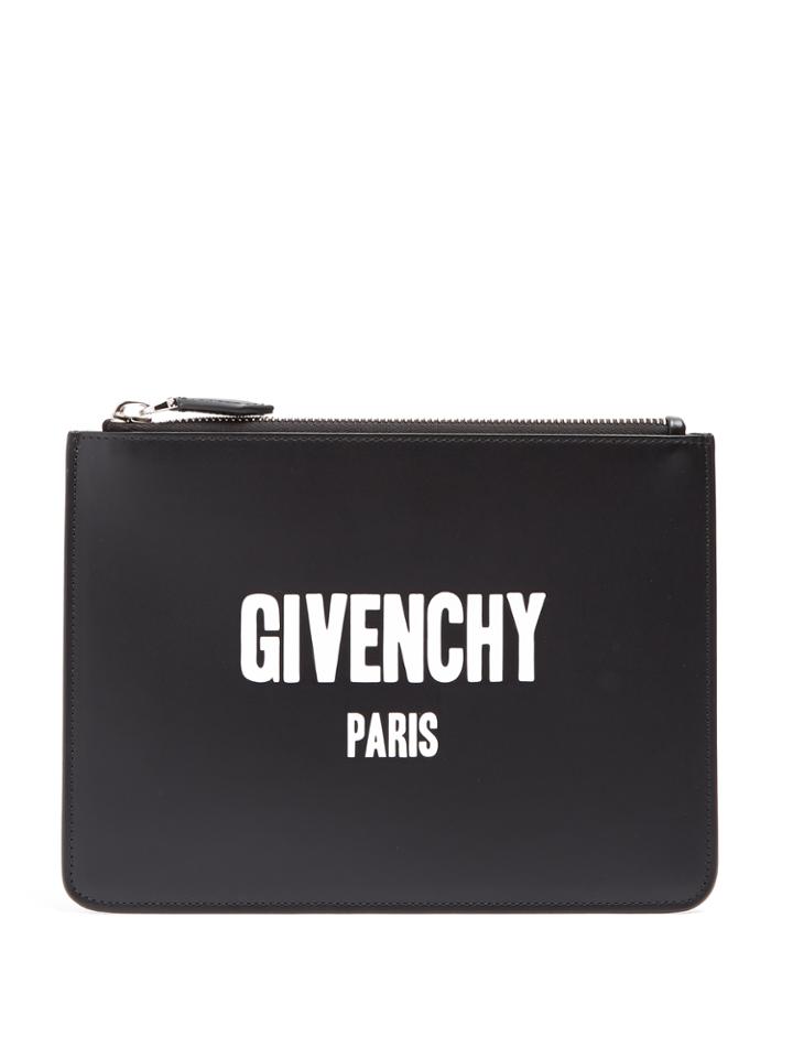 Givenchy Logo-print Small Leather Pouch