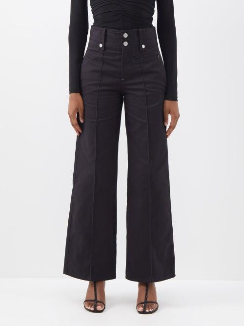 Isabel Marant - Nilemony Cotton Trousers - Womens - Black