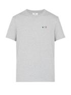 Matchesfashion.com Ami - Ami Embroidered Cotton T Shirt - Mens - Grey