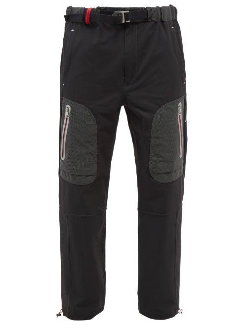 2 Moncler 1952 - Logo-print Stretch-shell Cargo Trousers - Mens - Black