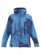 Matchesfashion.com 3 Moncler Grenoble - Tie-dye Effect Technical Shell Hooded Jacket - Mens - Blue