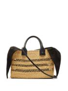 Matchesfashion.com Muu - Charlotte Woven Straw Basket Bag - Womens - Black