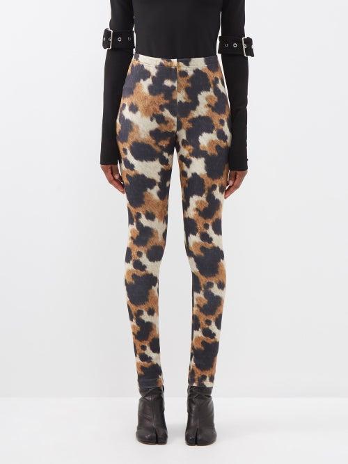 Junya Watanabe - Animal-print Leggings - Womens - Animal
