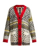 Matchesfashion.com No. 21 - Fair Isle Jacquard Cardigan - Womens - Red Multi