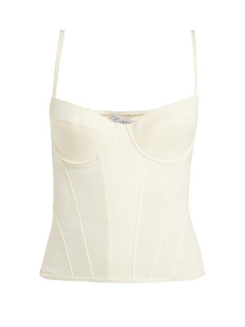Matchesfashion.com Ernest Leoty - Romy Corset Top - Womens - Cream