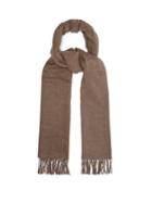 Tom Ford - Logo-embroidered Silk Scarf - Mens - Beige