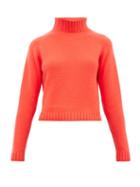 Matchesfashion.com The Elder Statesman - Highland Cropped Cashmere Sweater - Womens - Red
