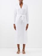 Bird & Knoll - Frieda Cotton Shirt Dress - Womens - White