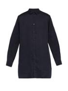 Matchesfashion.com Arj - The Tobias Longline Linen Shirt - Mens - Blue