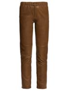 Matchesfashion.com Isabel Marant Toile - Iany Leather Slim Fit Trousers - Womens - Khaki