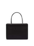 Matchesfashion.com Amina Muaddi - Amini Gilda Crystal-handle Satin Box Bag - Womens - Black