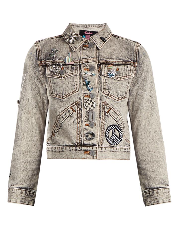 Marc Jacobs Paradise-embellished Denim Jacket
