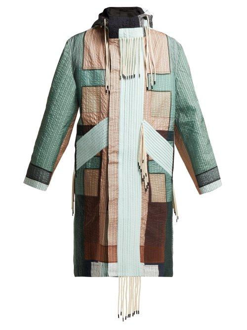 Matchesfashion.com Craig Green - Patchwork Hooded Parka - Womens - Blue Multi
