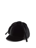 Matchesfashion.com Miu Miu - Bow Top Velvet Cap - Womens - Black