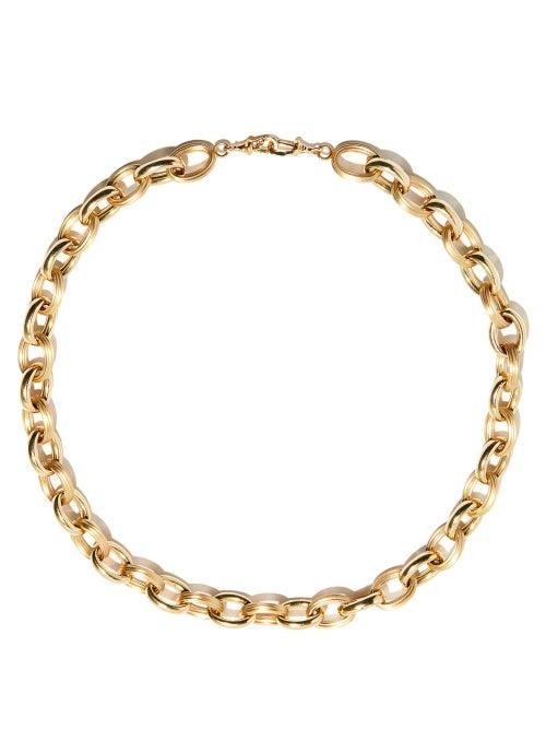 Matchesfashion.com Marie Lichtenberg - Rosa 10kt Gold Chain Choker - Womens - Yellow Gold