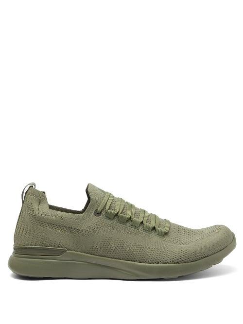 Matchesfashion.com Athletic Propulsion Labs - Techloom Breeze Laceless Technical Trainers - Mens - Khaki