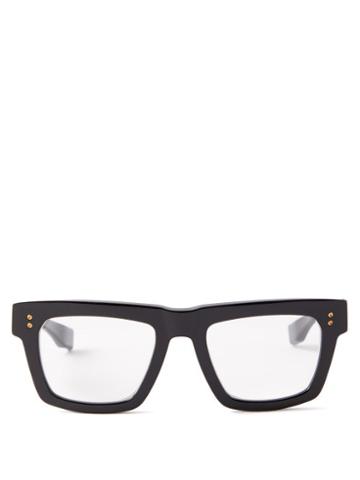 Dita Eyewear - Mastix Square Acetate Glasses - Mens - Black