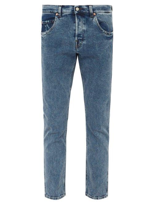 Matchesfashion.com Gucci - Straight Denim Jeans - Mens - Light Blue