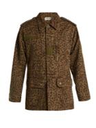 Saint Laurent Leopard-print Denim Jacket