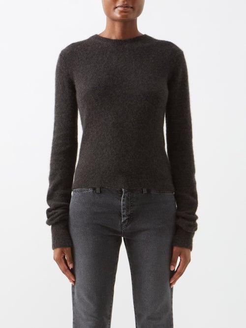Petar Petrov - Farrel Cashmere-blend Sweater - Womens - Dark Grey