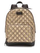 Matchesfashion.com Gucci - Gg Supreme Logo And Bee Backpack - Mens - Beige