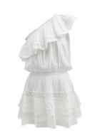 Melissa Odabash - One-shoulder Crochet-lace Voile Dress - Womens - Optical White