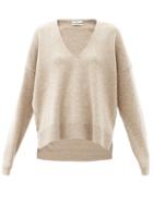 Matchesfashion.com Co - V-neck Wool-blend Sweater - Womens - Beige