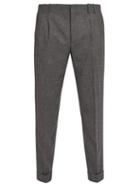 Matchesfashion.com Paul Smith - Pleated Wool Trousers - Mens - Grey