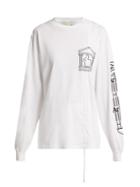 Matchesfashion.com Hillier Bartley - X Aries Long Sleeved Cotton T Shirt - Womens - White