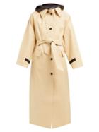 Matchesfashion.com Kassl Editions - Hooded Cotton Blend Raincoat - Womens - Beige Multi