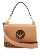 Fendi Kan I Logo-embossed Leather Shoulder Bag