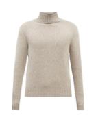 Allude - Roll-neck Cashmere Sweater - Mens - Beige