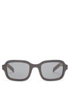 Ladies Accessories Prada Eyewear - Rectangle Acetate Sunglasses - Womens - Black