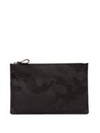 Matchesfashion.com Valentino - Camouflage Print Pouch - Mens - Black