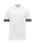 Matchesfashion.com Givenchy - Logo Jacquard Cotton Piqu Polo Shirt - Mens - White