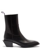 Matchesfashion.com Eytys - Luciano Leather Western Boots - Mens - Black