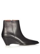 Acne Studios Cony Leather Ankle Boots