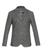 John Varvatos Flecked Virgin Wool-blend Blazer