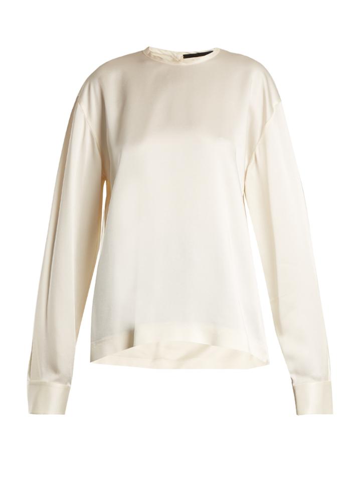 Haider Ackermann Kuiper Long-sleeved Satin Blouse