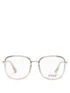 Matchesfashion.com Chlo - Square Acetate Glasses - Womens - Grey