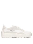 Matchesfashion.com Valentino - Gumboy Chunky Leather And Suede Trainers - Mens - White