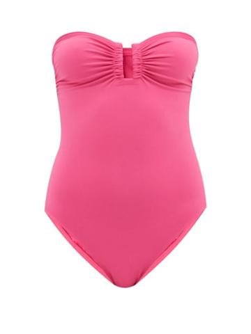 Eres - Cassiope Strapless Swimsuit - Womens - Fuschia