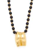 Matchesfashion.com Anissa Kermiche - Le Derrire Agate & Gold Plated Necklace - Womens - Black