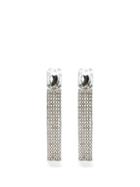 Saint Laurent - Crystal Cup-chain Clip Earrings - Womens - Crystal