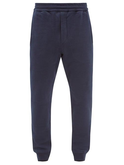 Brioni - Patch-pocket Cotton-blend Jersey Track Pants - Mens - Navy