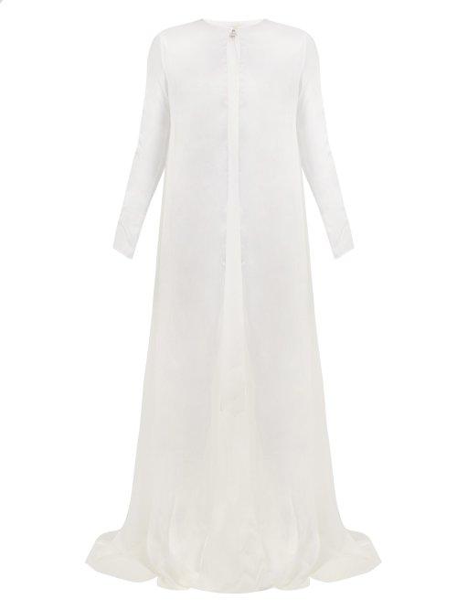 Matchesfashion.com Temperley London - Lullaby Silk Chiffon Coat - Womens - White