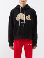 Palm Angels - Kill The Bear Cotton-jersey Hooded Sweatshirt - Mens - Black Brown