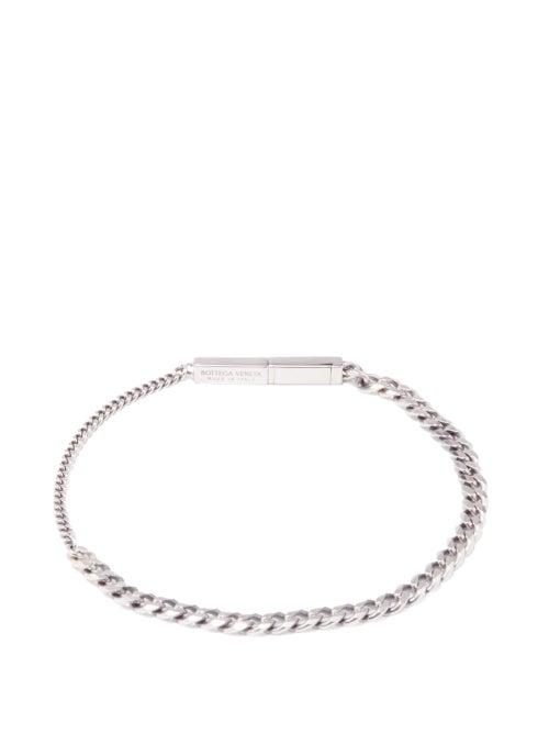 Bottega Veneta - Sterling Silver Id Bracelet - Mens - Silver